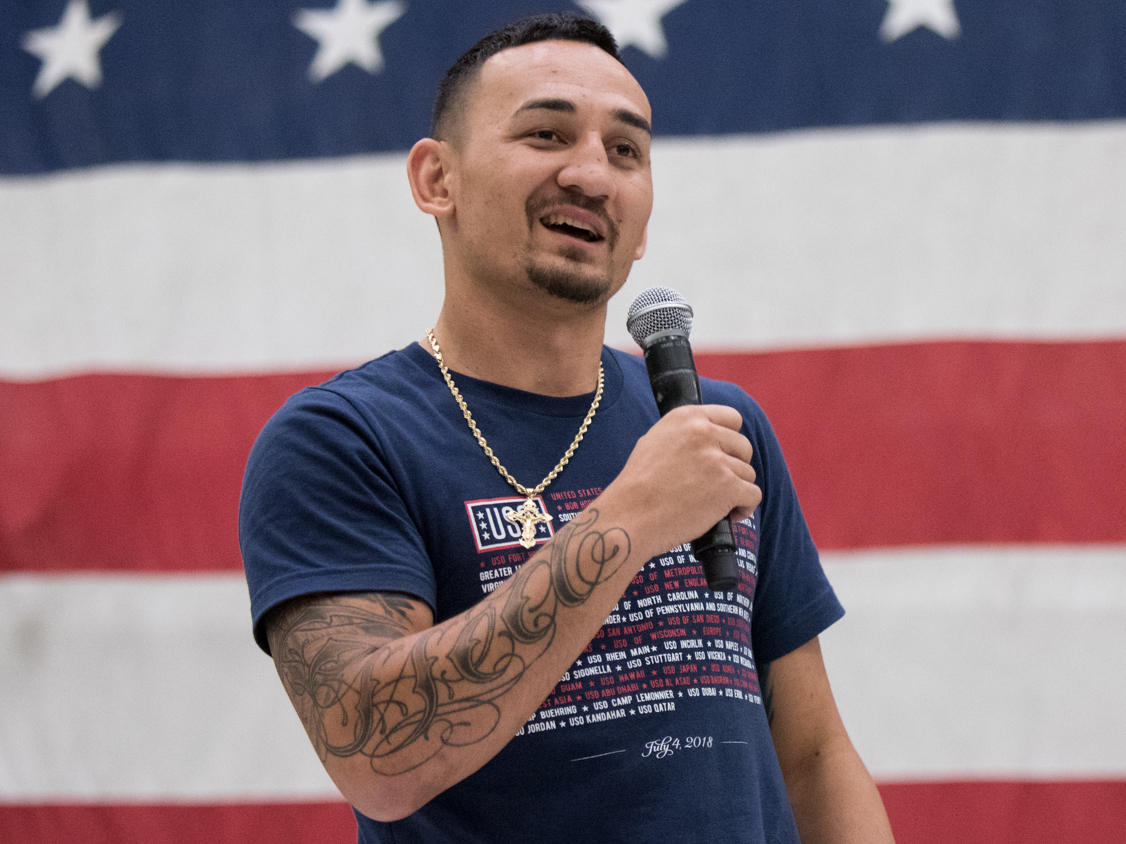 Max Holloway in 2018